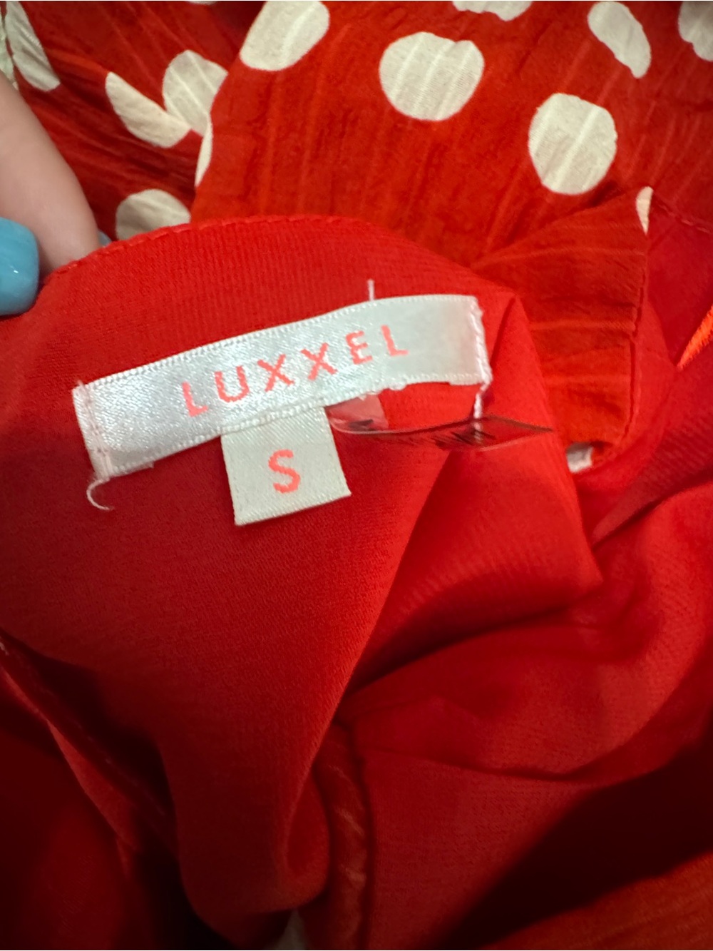 Luxxel Red Polka Dot Halter Romper - Picture 5 of 5